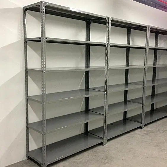 Rayonnage léger 5 tablettes 1200 x 400 x 2000 mm (peinturé en kit)
