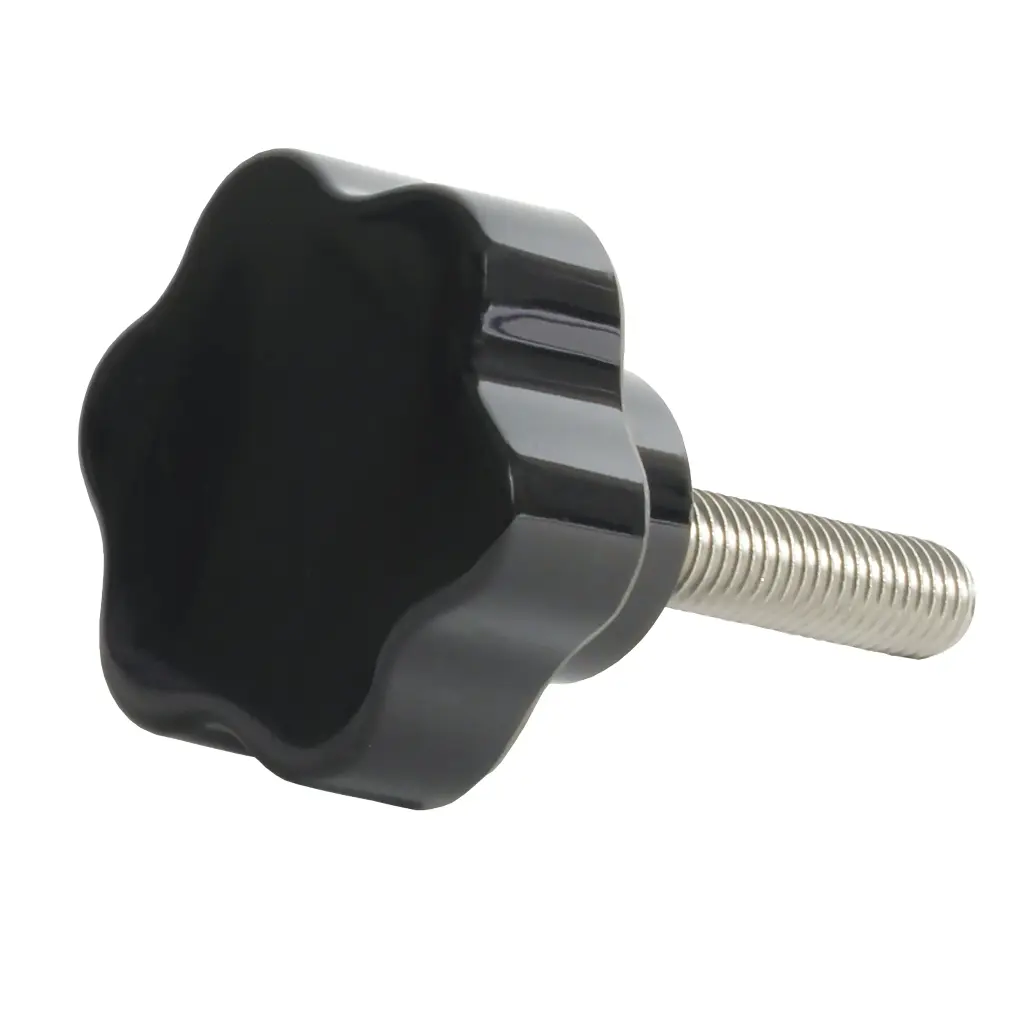 [0981-CON-QUI] Volant  fileté noir (filetage 8x33 mm) D:33