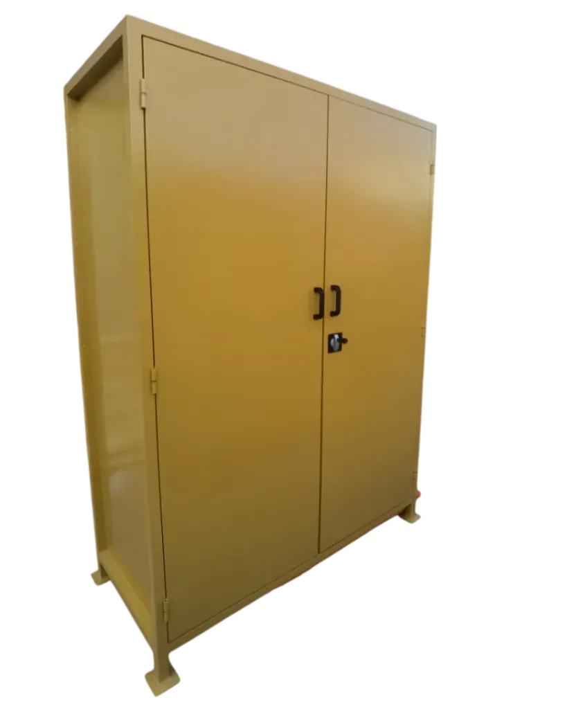 Armoire en acier 2200x1600x700 mm - Porte battante, 5 étagères
